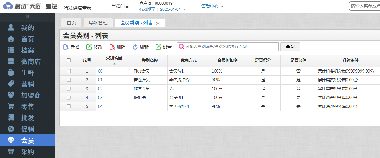 是否可以设置不同等级会员的消费管理